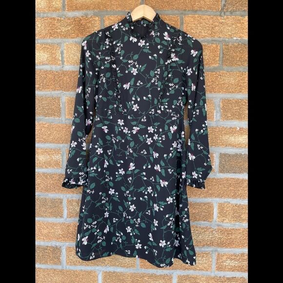 Hallhuber Mock-Neck Floral Dress 6 - Picture 3 of 14